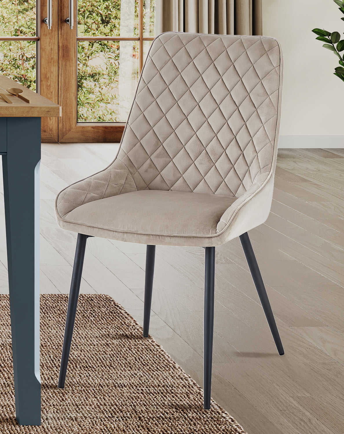 Signature Blue Dining Chair - MINK  (Pack of Two) Baumhaus