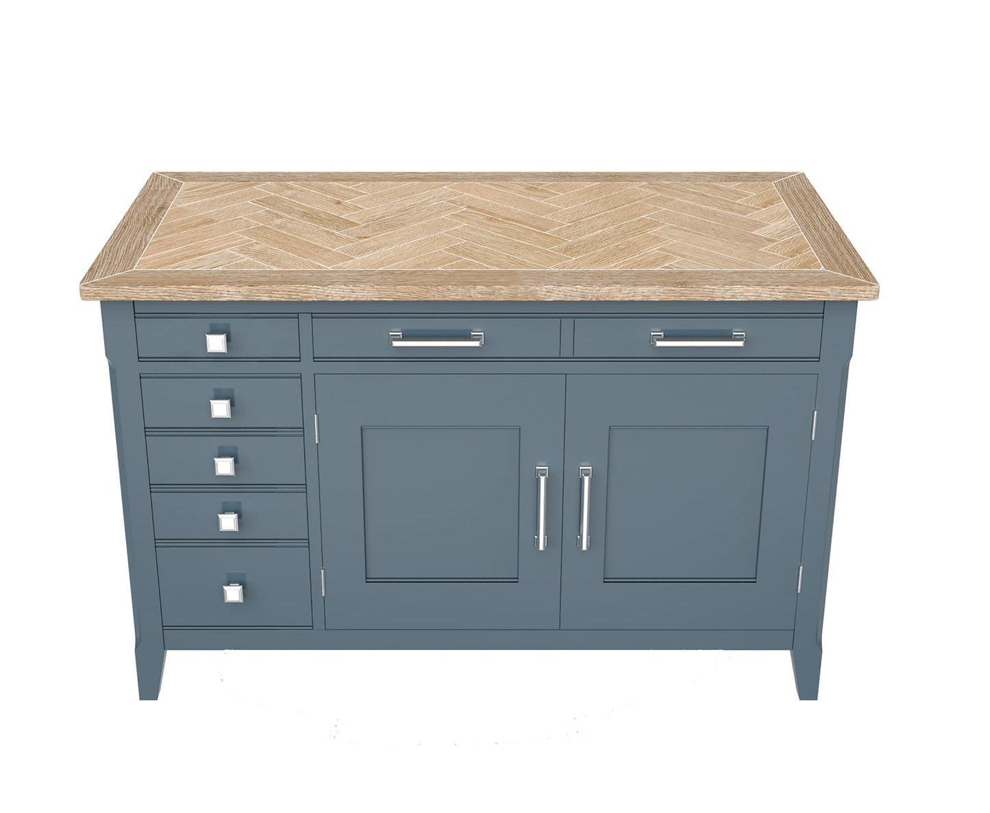 Signature Blue Hidden Home Office Desk Baumhaus