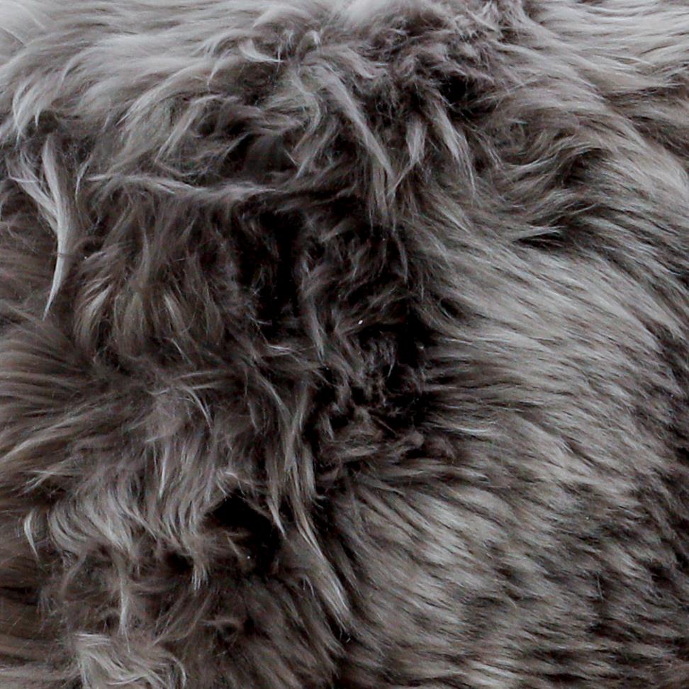 Grey Sheepskin Cushion - Oakavia