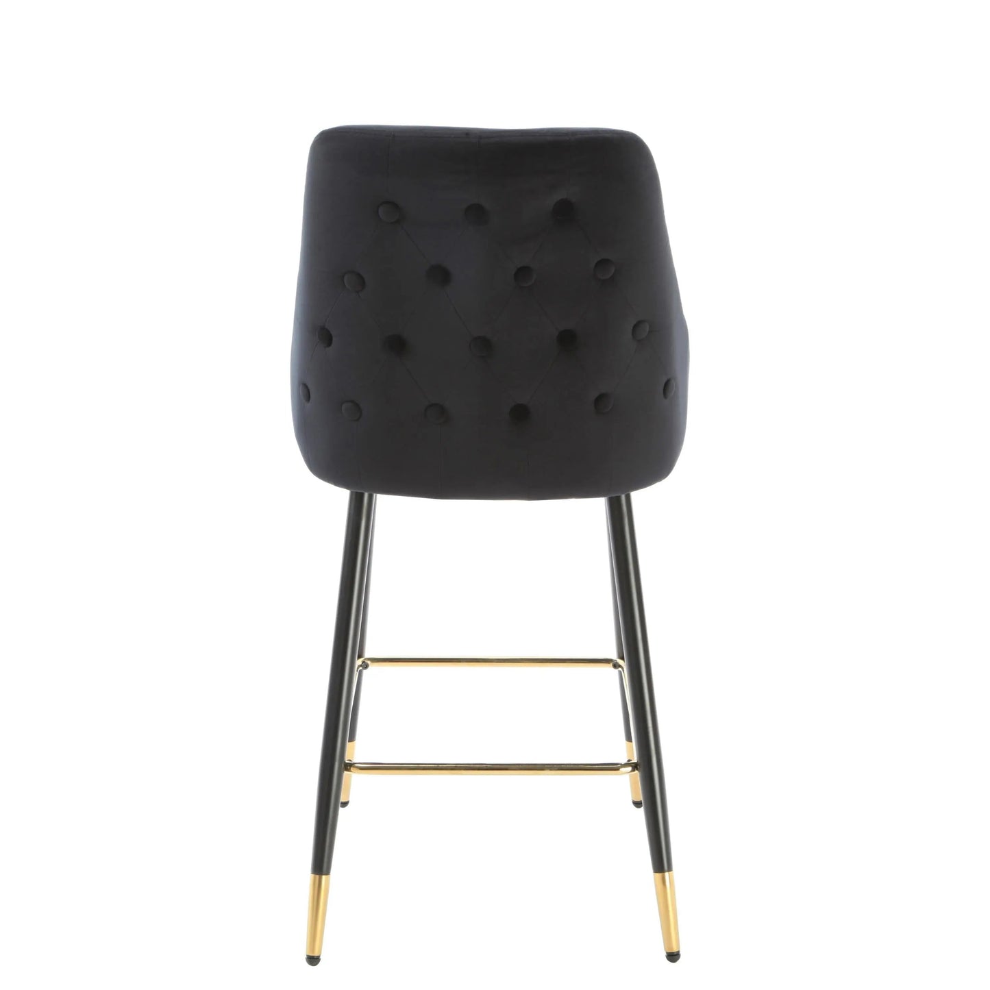 Chesterfield Black Kitchen Bar Stool (set of 2) - Oakavia