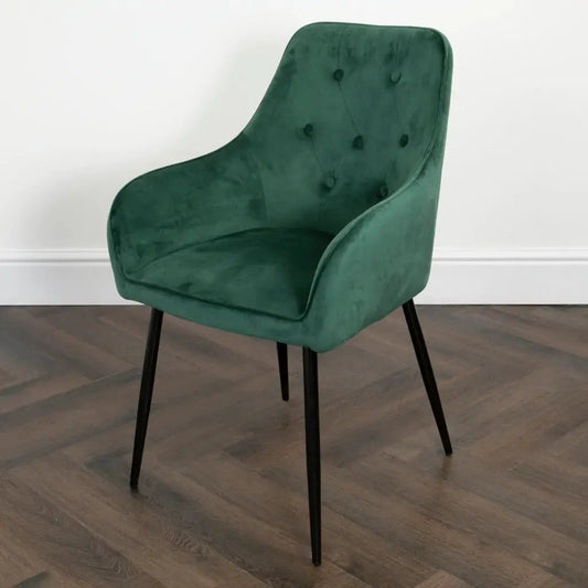 Chesterfield Green Dining Chair (set of 2) - Oakavia