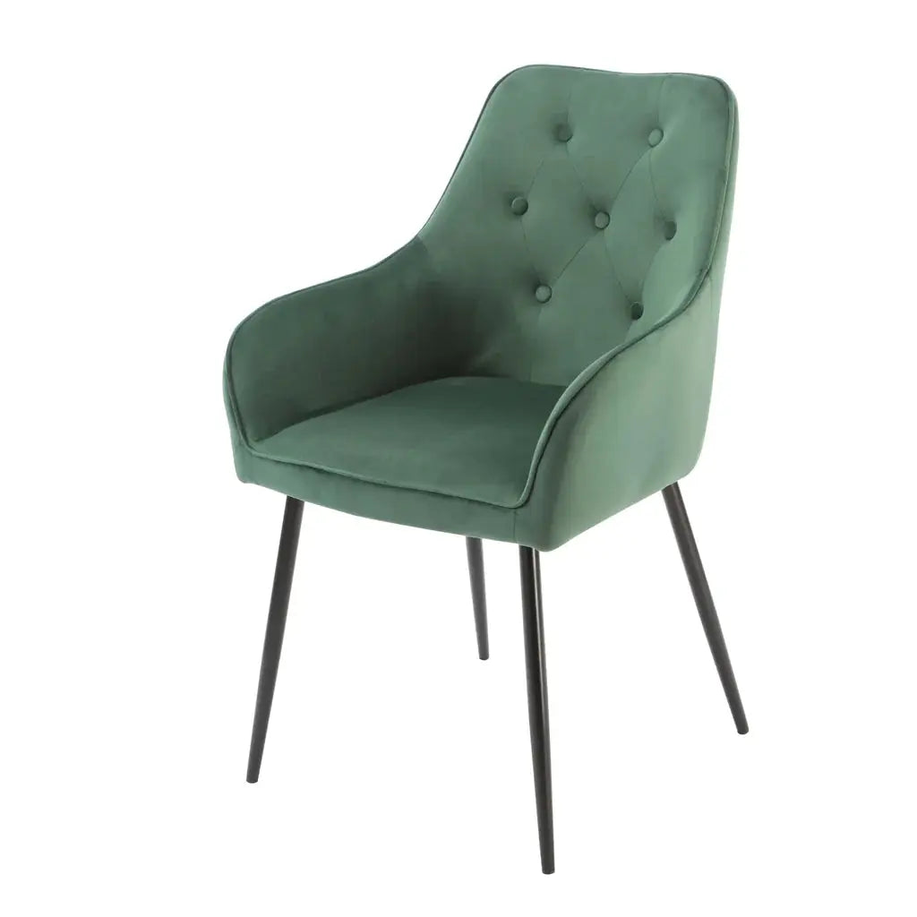 Chesterfield Green Dining Chair (set of 2) - Oakavia