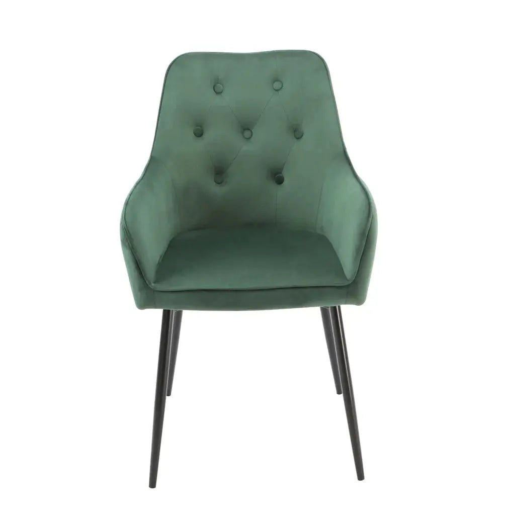 Chesterfield Green Dining Chair (set of 2) - Oakavia