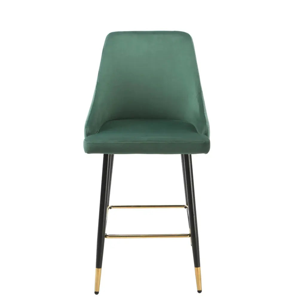 Chesterfield Green Kitchen Bar Stool (set of 2) - Oakavia