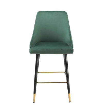 Chesterfield Green Kitchen Bar Stool (set of 2) - Oakavia