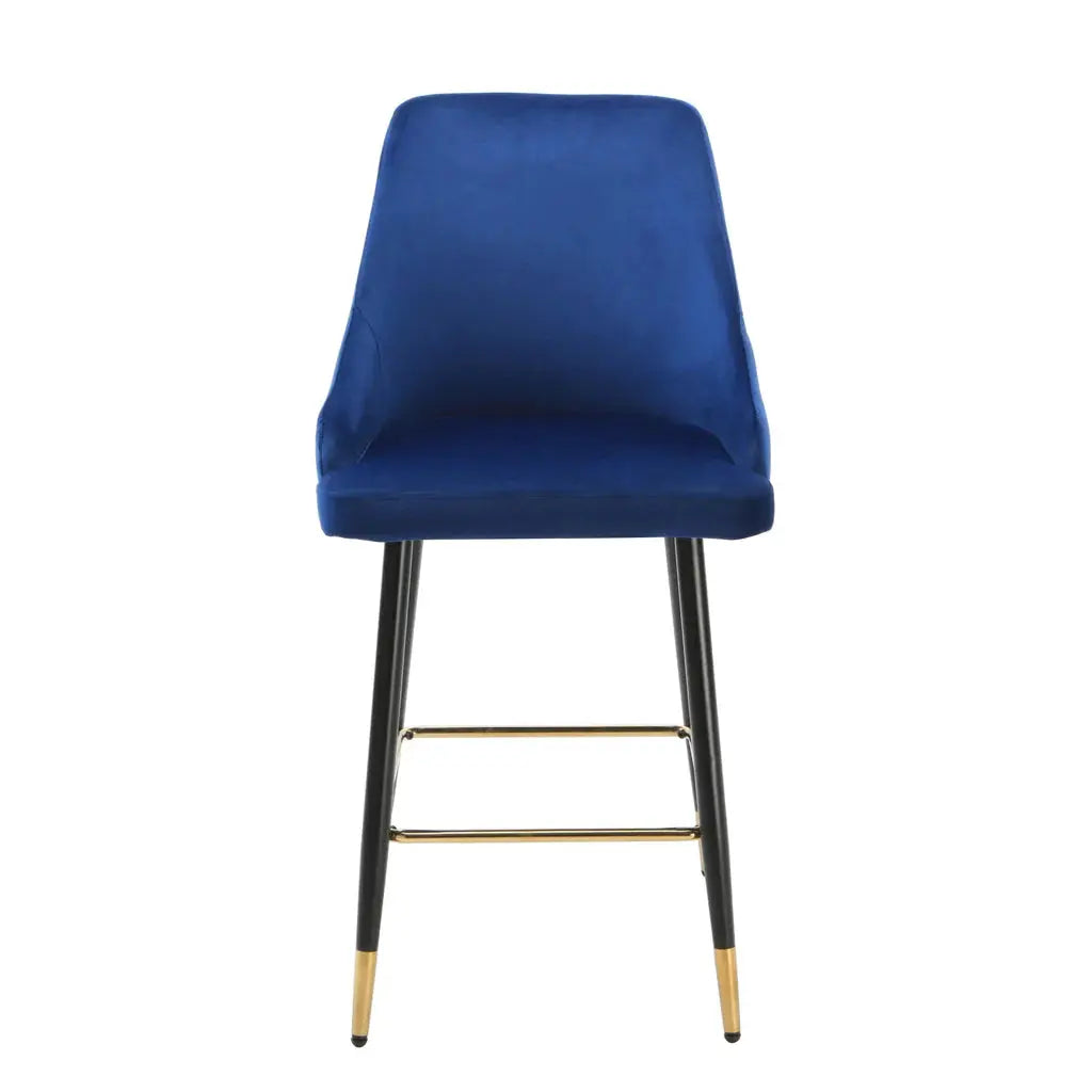 Chesterfield Navy Blue Kitchen Bar Stool (set of 2) - Oakavia