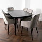 Dark Ash Oxford Dining Table with 4 Chairs - Oakavia