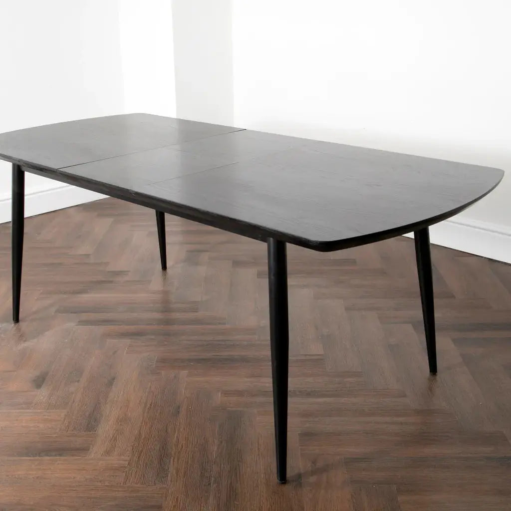 Dark Ash Oxford Dining Table with 4 Chairs - Oakavia