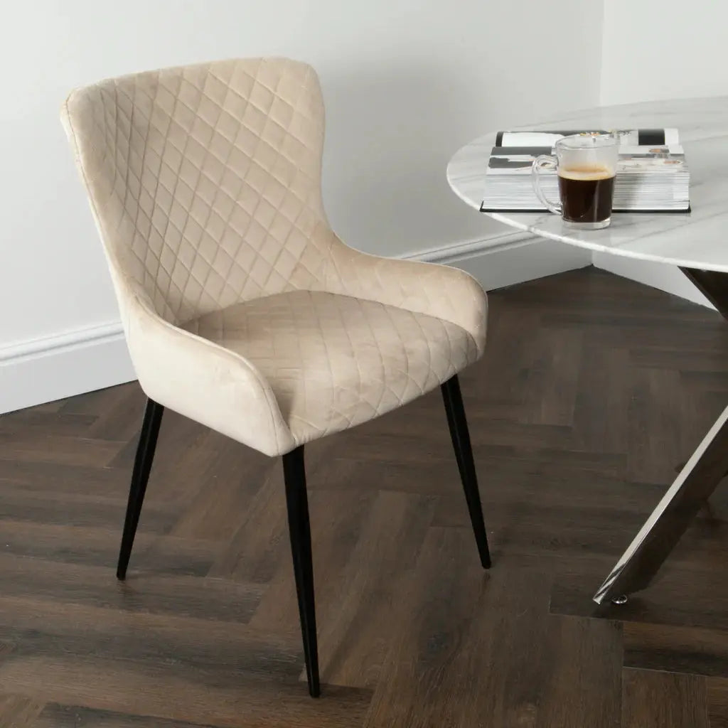 Diamond Beige Dining Chair (set of 2) - Oakavia