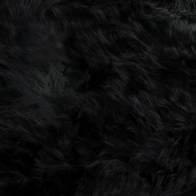 Double Black Sheepskin Rug - Oakavia