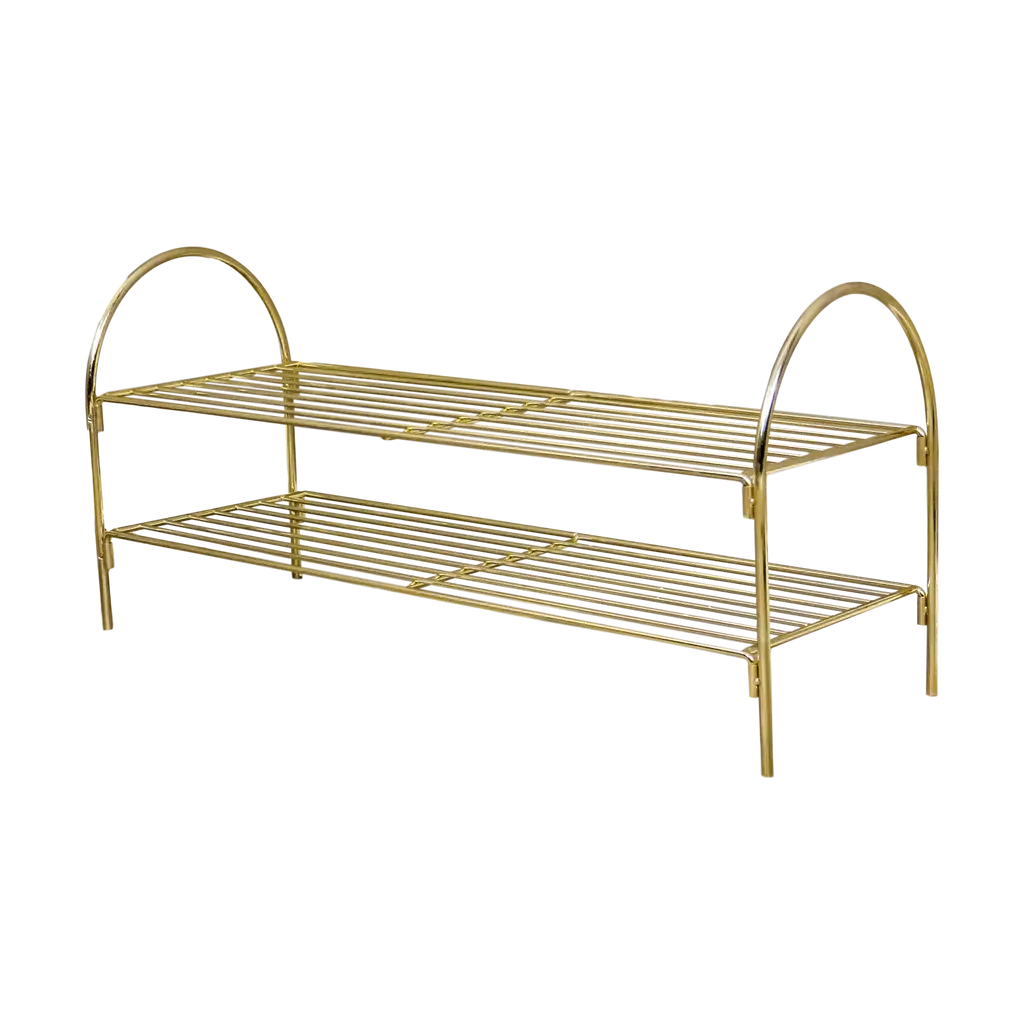 Gold Shoe Rack - Oakavia