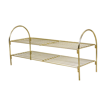 Gold Shoe Rack - Oakavia