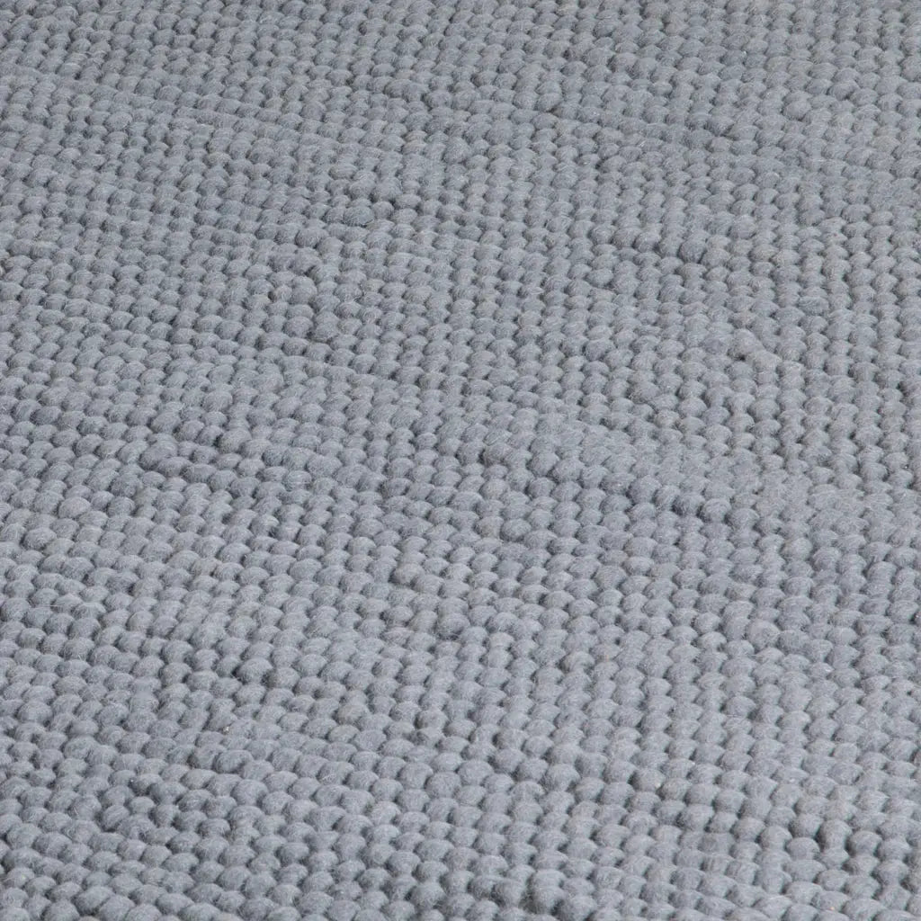 Grey Bubble Large Wool Rug - 120 x  180cm - Oakavia