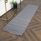 Grey Bubble Runner Wool Rug - 60 x 230cm - Oakavia