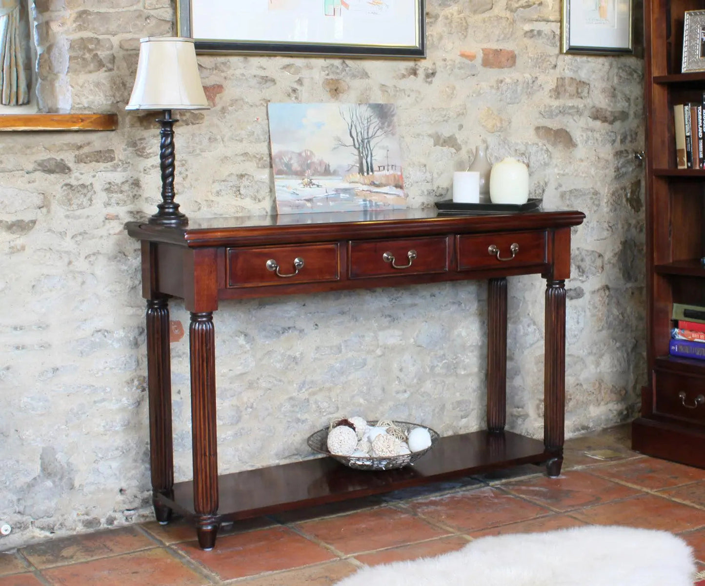 Wood Furniture UK - Shop La Roque Console / Hall Table (With Drawers) - Oakavia