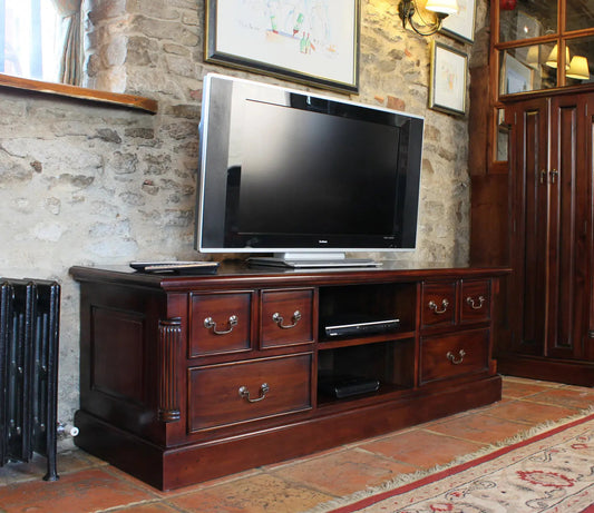 Wood Furniture UK - Shop La Roque Widescreen Television Cabinet - Oakavia