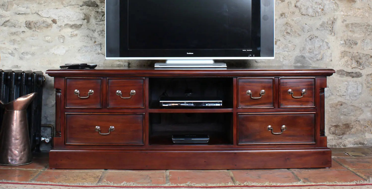 Wood Furniture UK - Shop La Roque Widescreen Television Cabinet - Oakavia