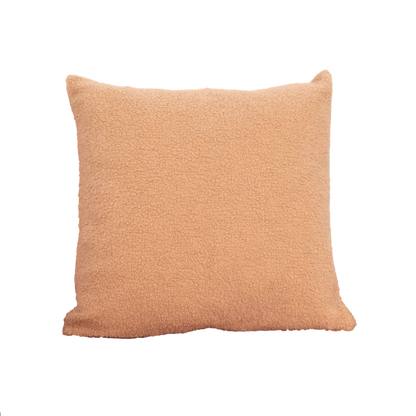 Light Brown Teddy Cushion - Feather Filled - Oakavia