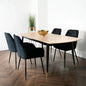 Light Oak Cambridge Dining Table with 6 Chairs - Oakavia