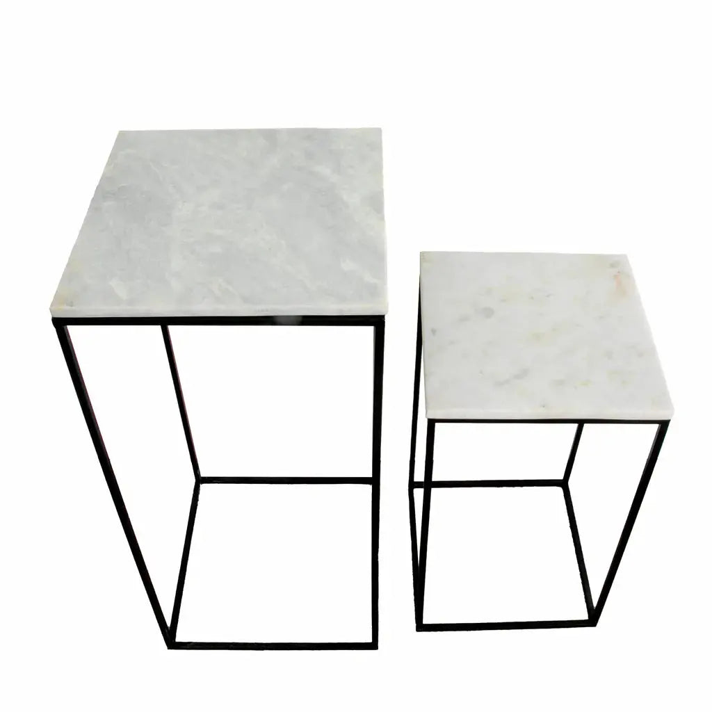 Marble Display Tables (set of 2) - Oakavia