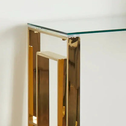 Milano Gold Plated Console Table - Oakavia