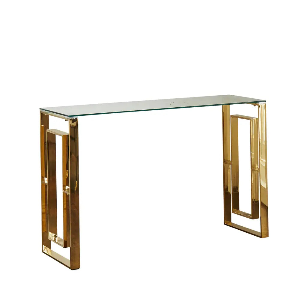 Milano Gold Plated Console Table - Oakavia