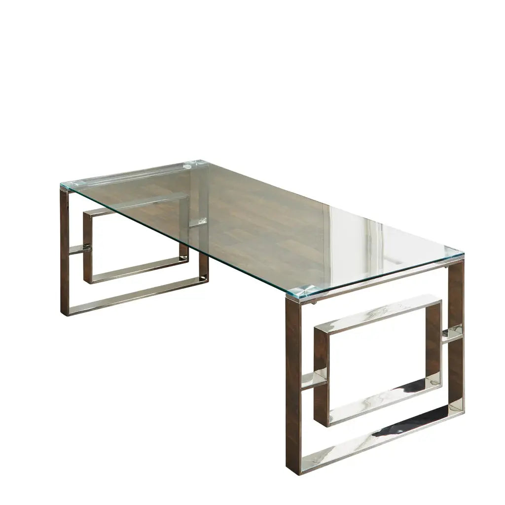 Milano Silver Plated Coffee Table - Oakavia