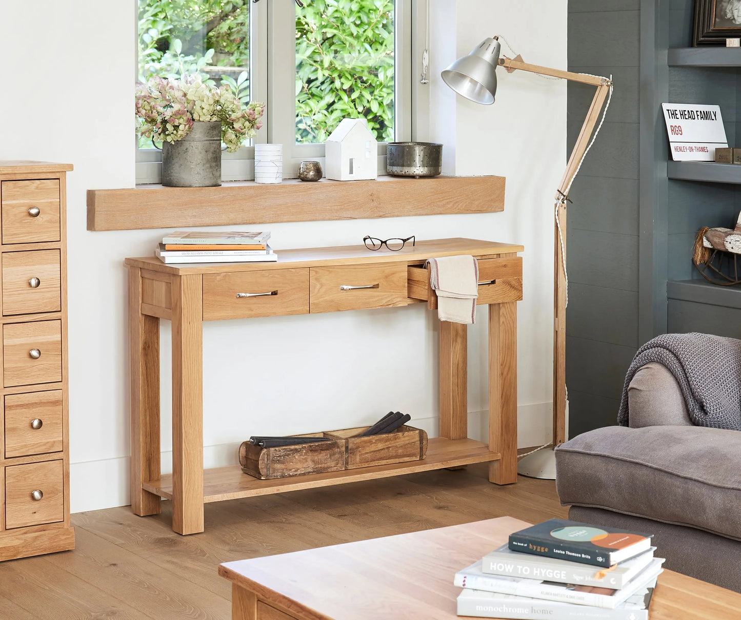 Wood Furniture UK - Shop Mobel Oak Console Table - Oakavia