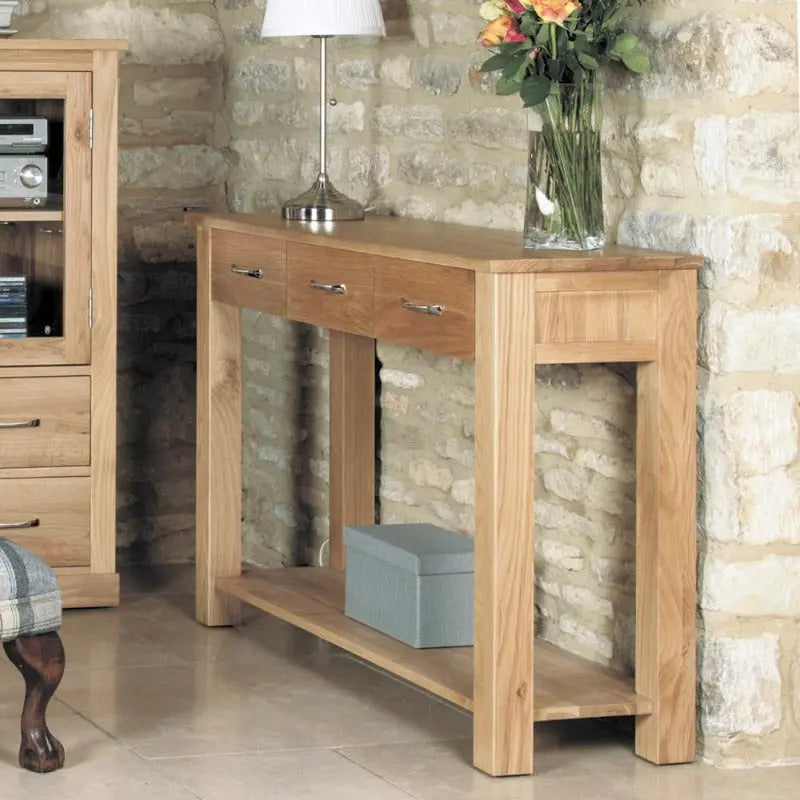 Wood Furniture UK - Shop Mobel Oak Console Table - Oakavia