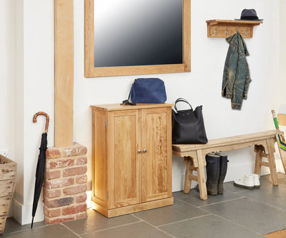 Wood Furniture UK - Shop Mobel Oak Shoe Cupboard - Oakavia