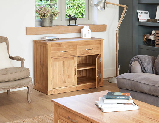 Wood Furniture UK - Shop Mobel Oak Small Sideboard - Oakavia