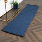 Navy Knitted Runner Wool Rug - 60 x 230cm - Oakavia