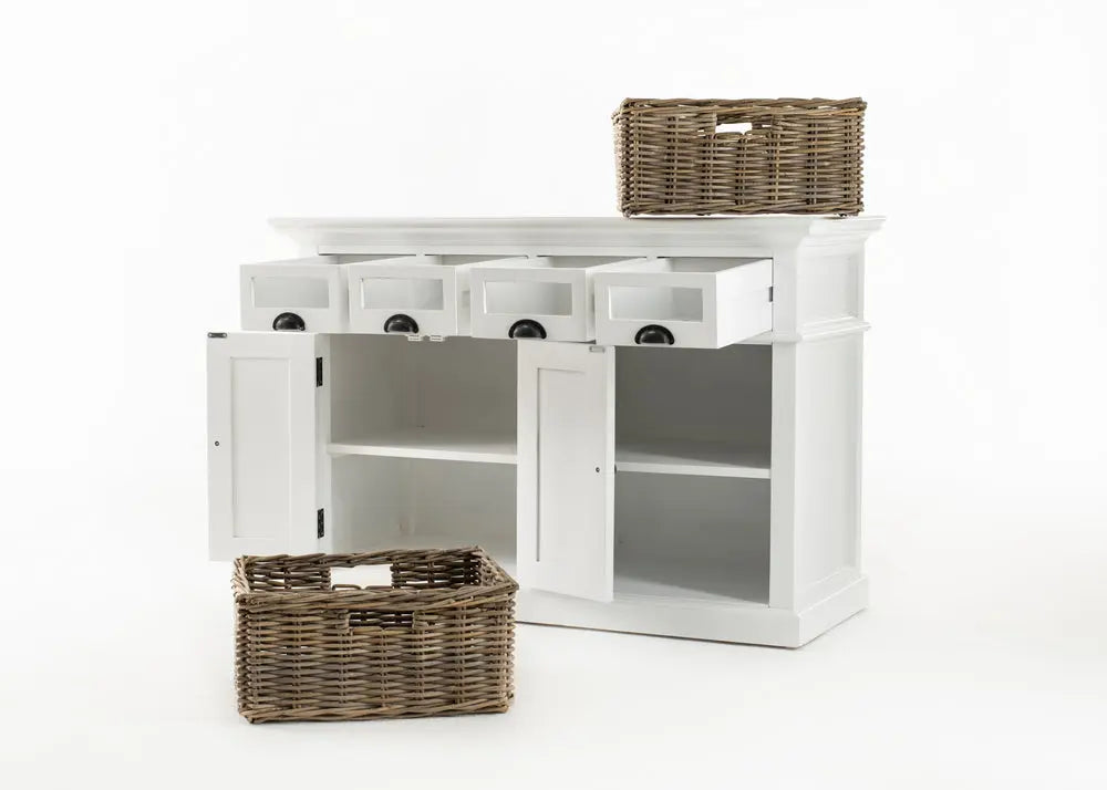 NovaSolo Halifax Classic White Kitchen Buffet - Oakavia