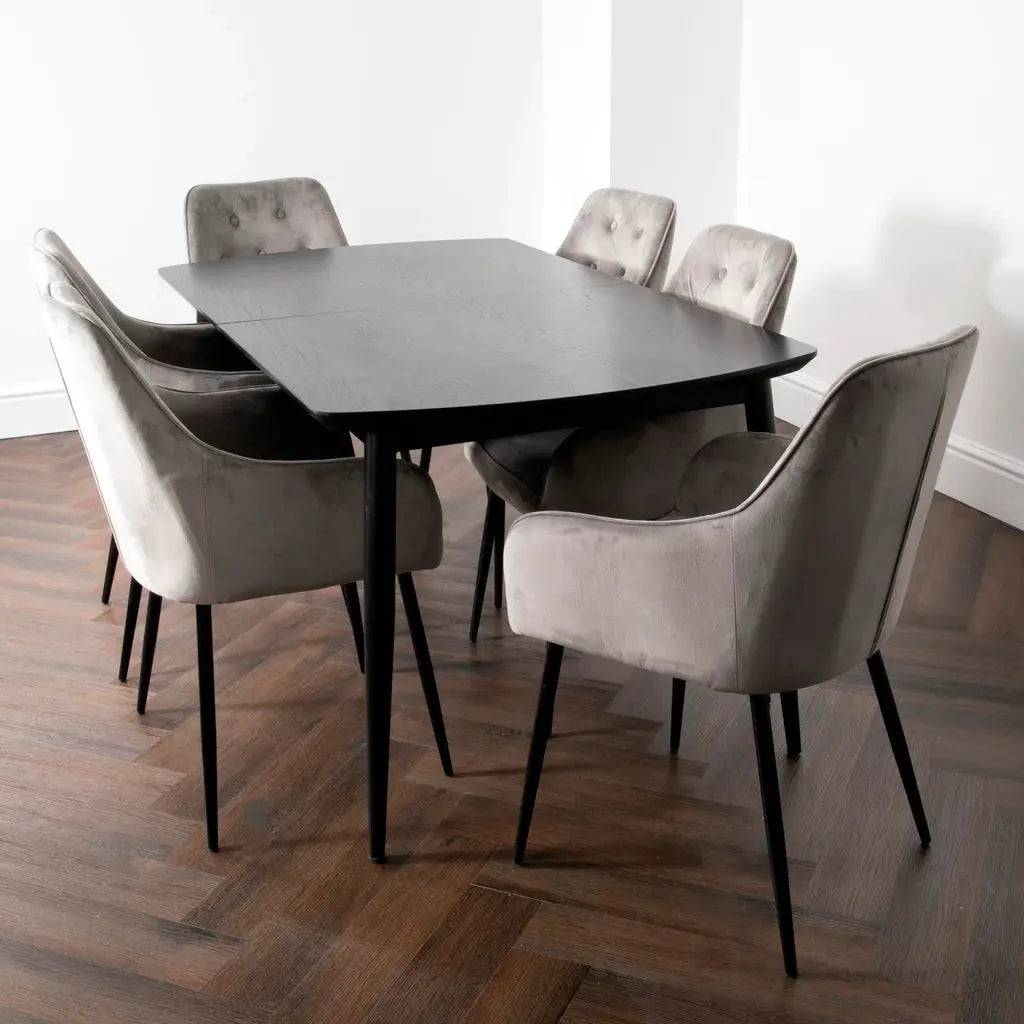 Oxford Dark Ash Dining Table - Oakavia