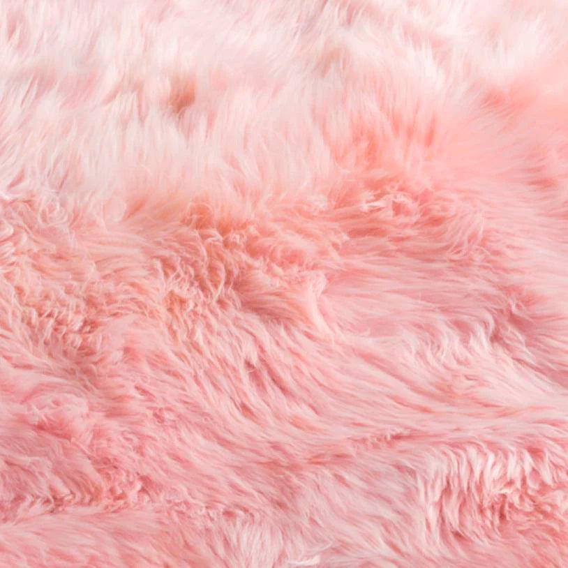 Sextuple Blush Pink Sheepskin Rug - Oakavia