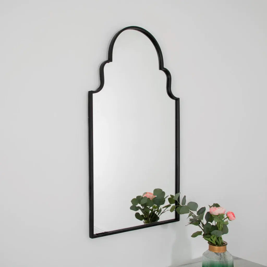 Roman Window Mirror - Black - Oakavia