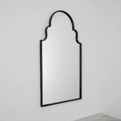 Roman Window Mirror - Black - Oakavia