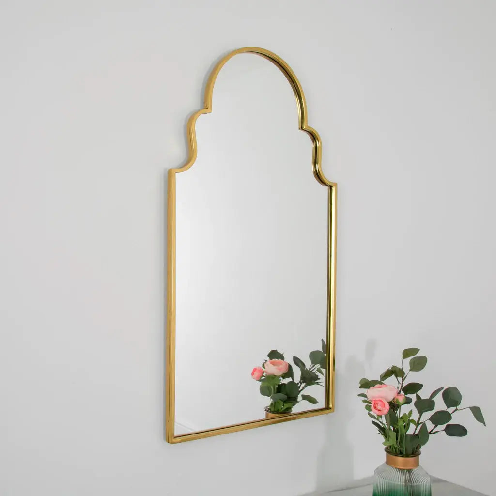 Roman Window Mirror - Gold - Oakavia