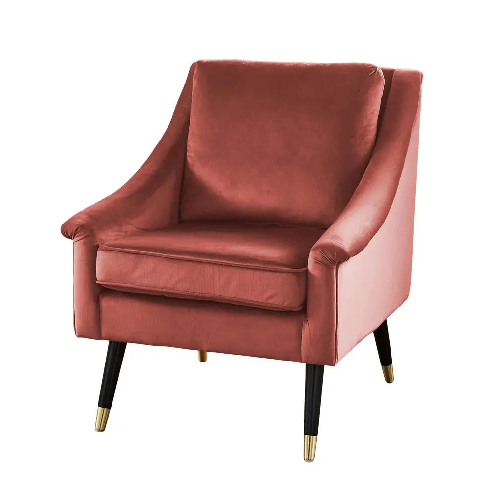 Rose Velvet Armchair - Oakavia