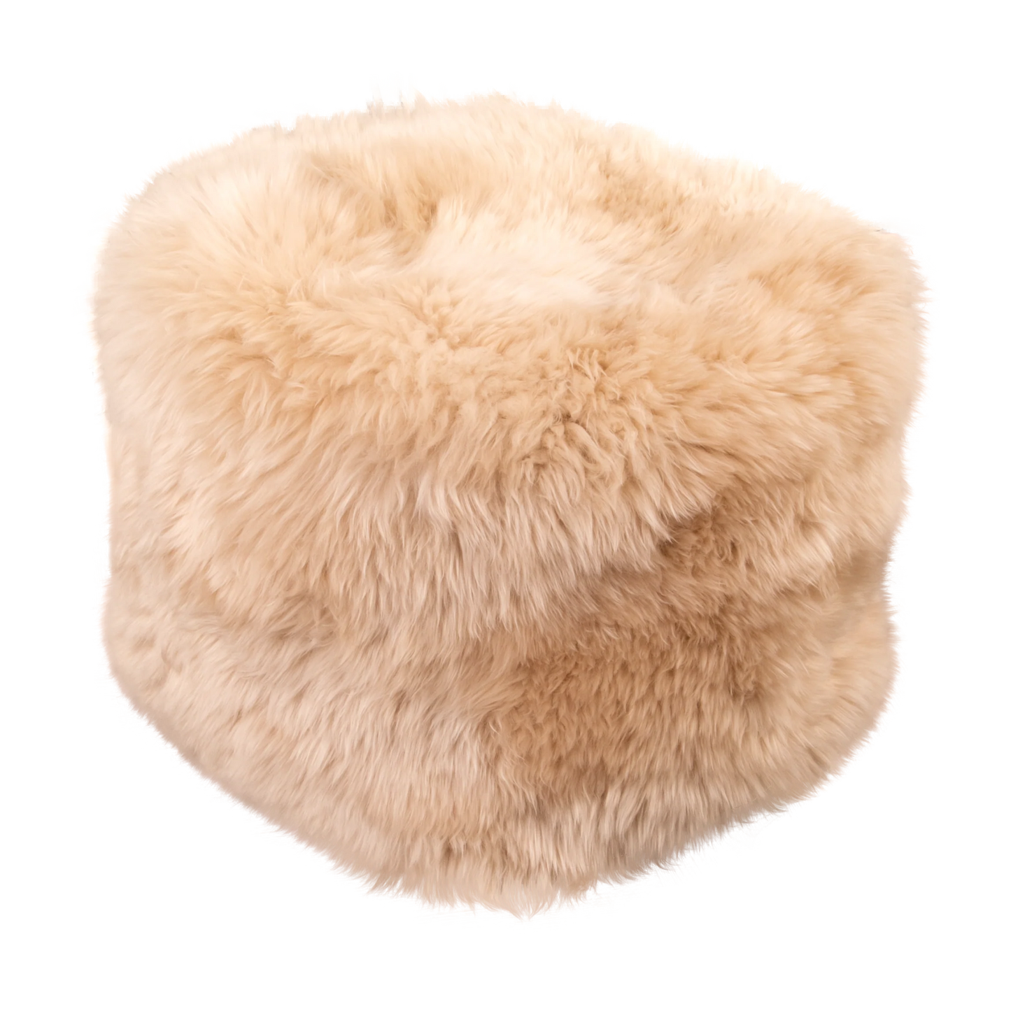 Cream Sheepskin Pouffe - Oakavia