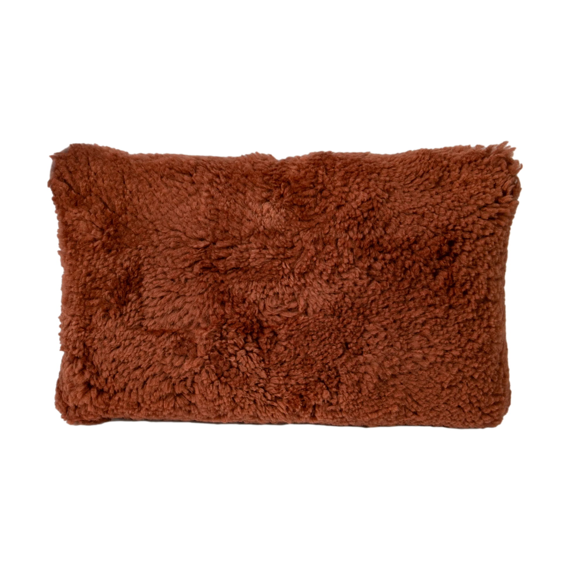 Coral Short Pile Sheepskin Cushion 30 x 50cm - Oakavia