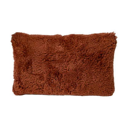 Coral Short Pile Sheepskin Cushion 30 x 50cm - Oakavia