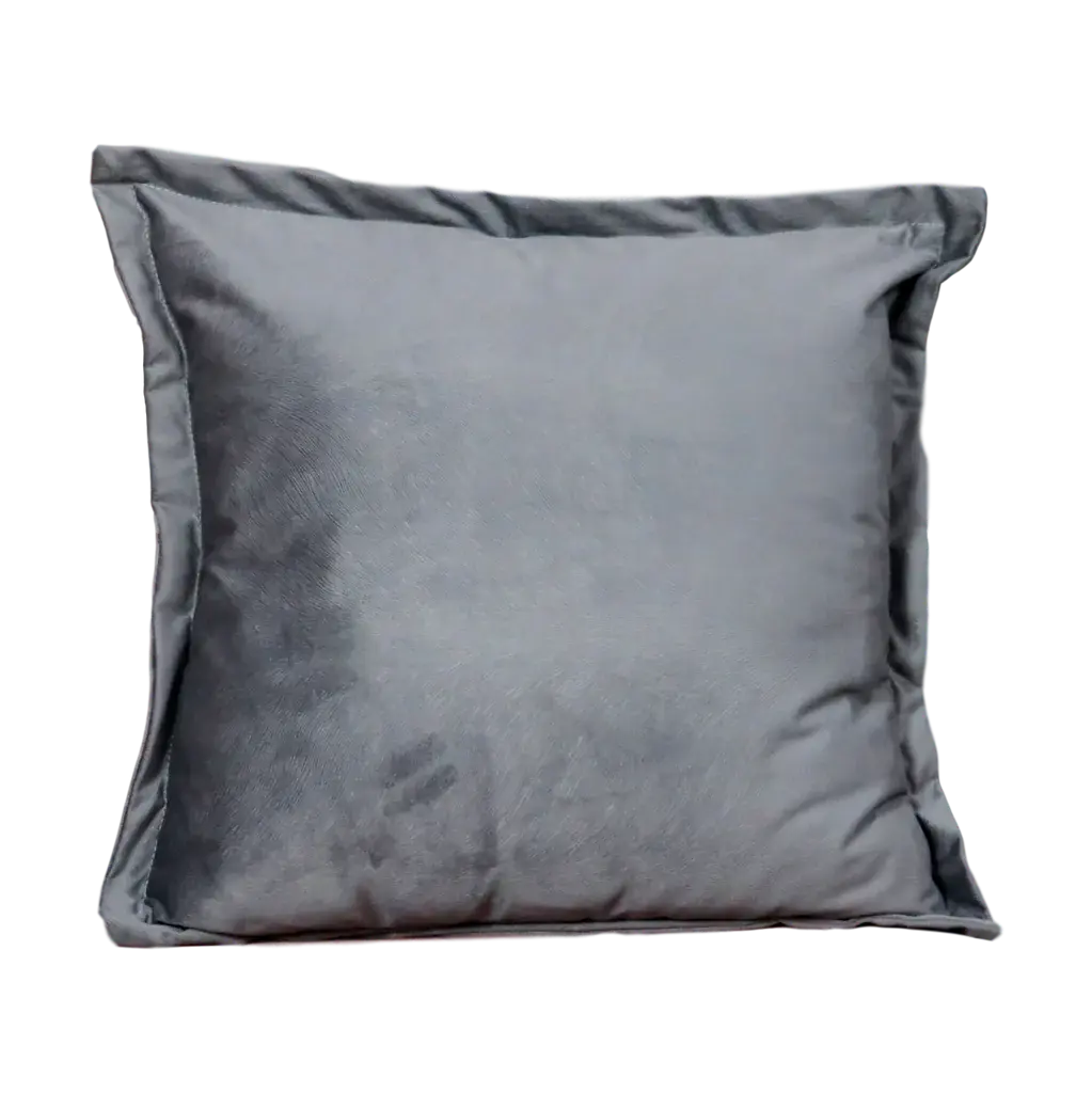 Snakeskin Textured Grey Velvet Cushion Cover - Oakavia