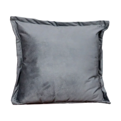 Snakeskin Textured Grey Velvet Cushion Cover - Oakavia