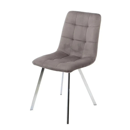 Squared Grey Dining Chair (set of 2) - Oakavia