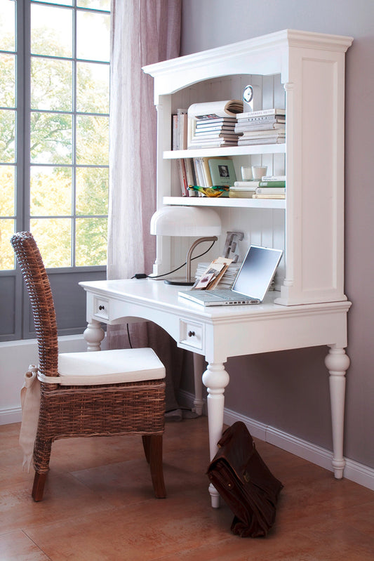 NovaSolo Provence Secretary Desk with Hutch - Oakavia