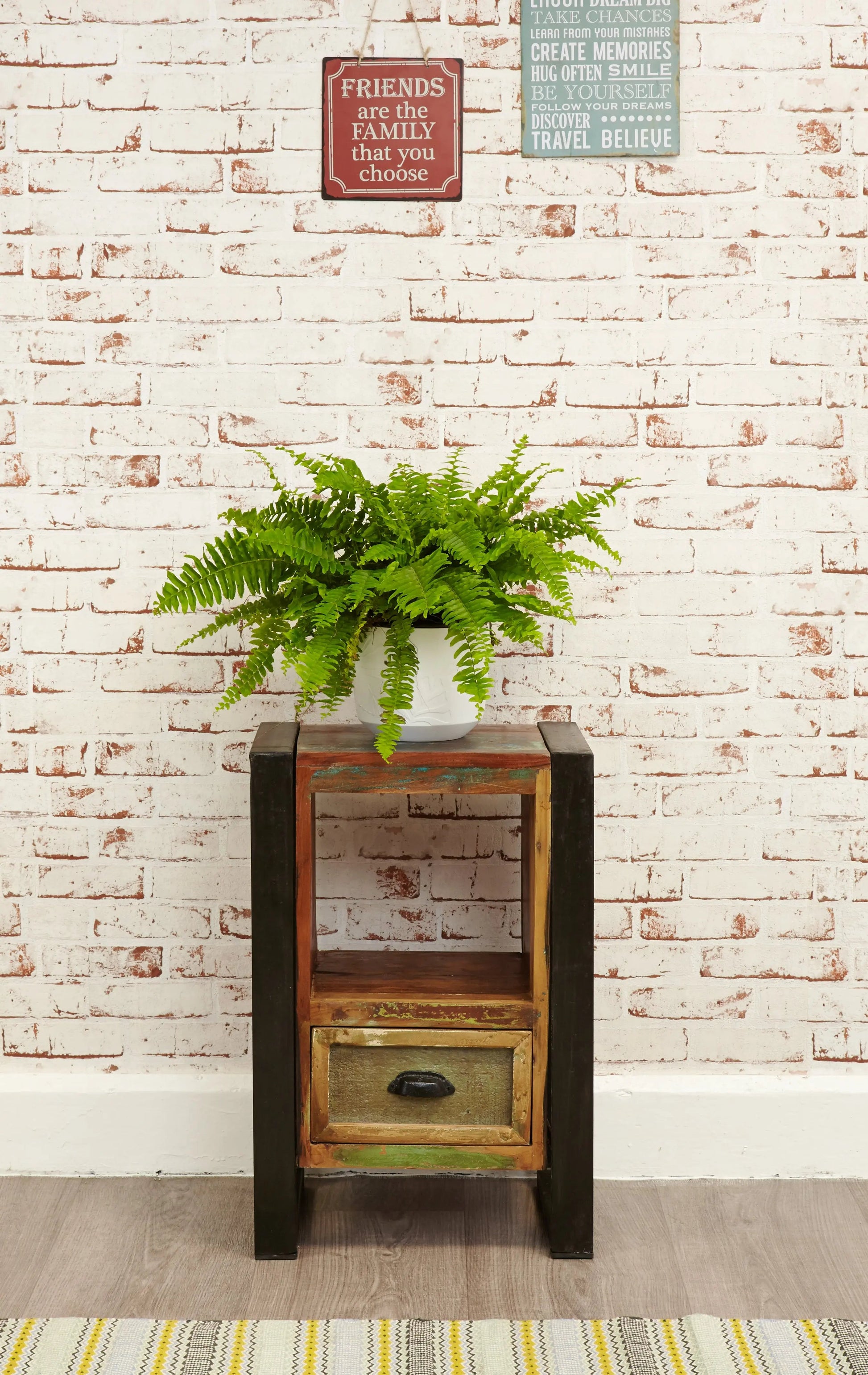 Wood Furniture UK - Shop Urban Chic Lamp Table / Bedside Cabinet - Oakavia