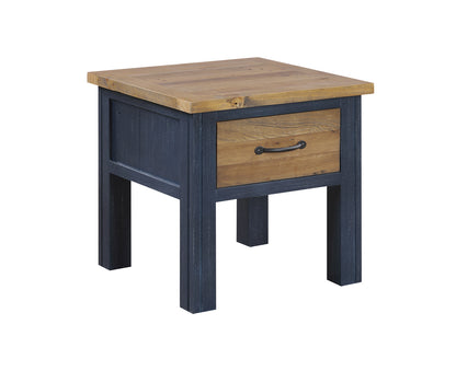 Splash of Blue - Lamp Table With drawer - oakavia