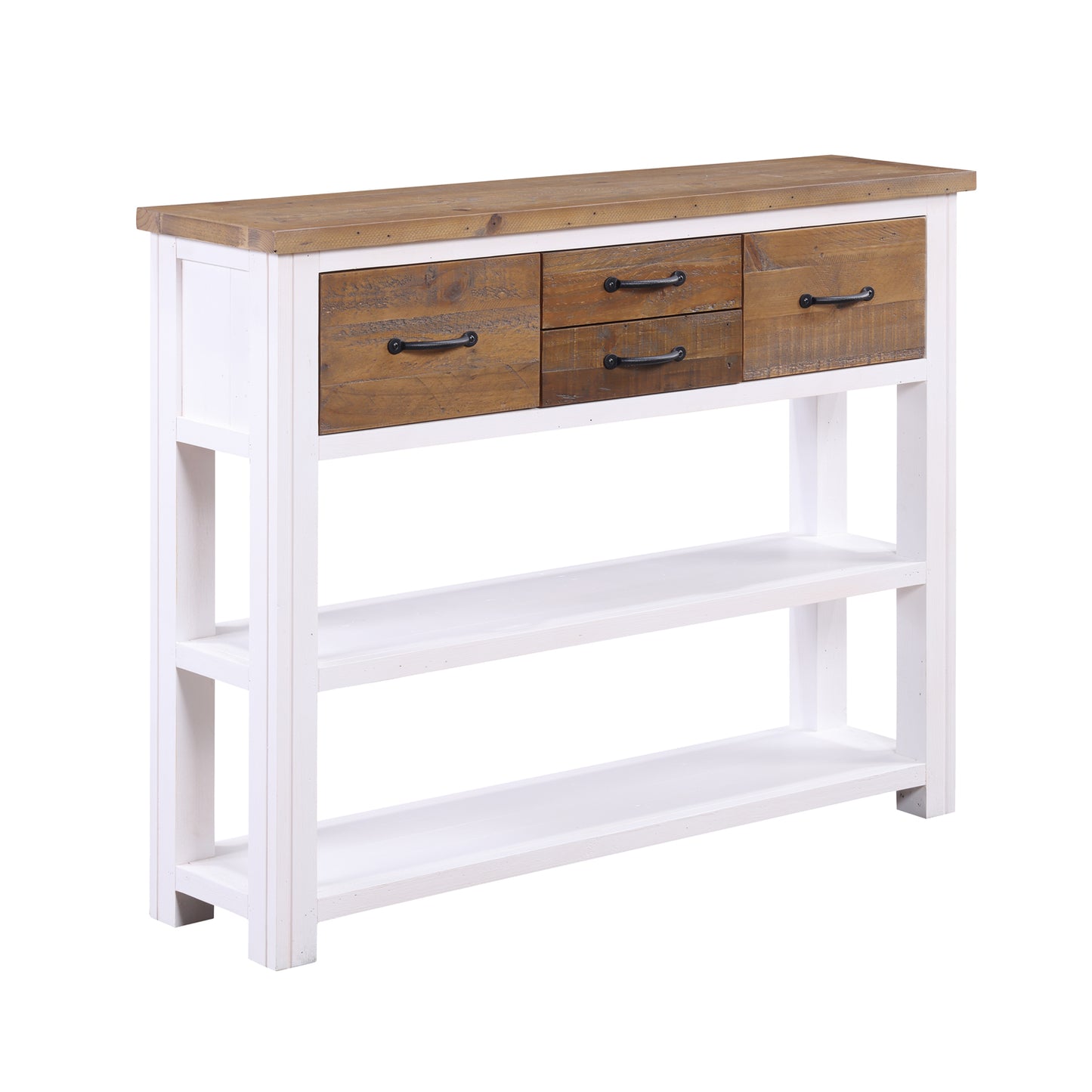 Splash of White - Low Bookcase / Console