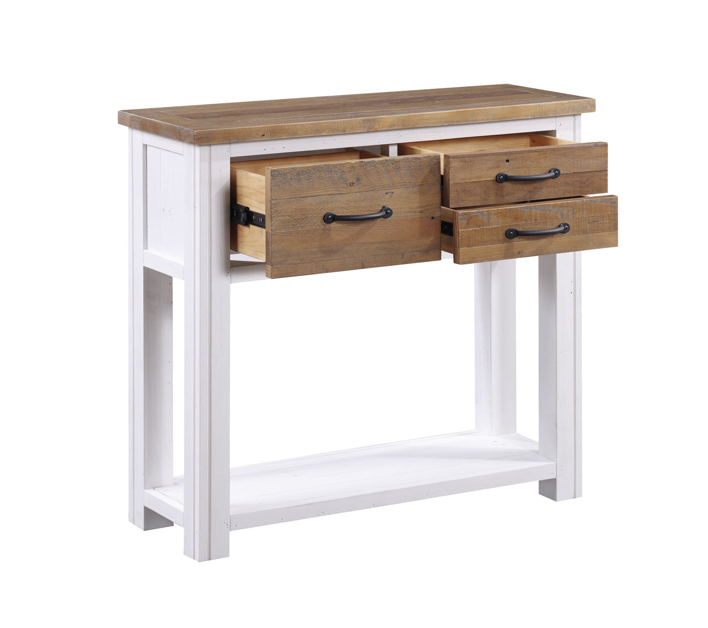 Splash of White - Small Console Table open